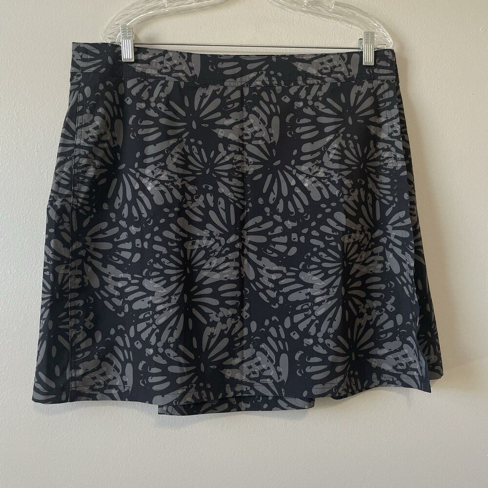 Ripskirt Hawaii Wrap Skirt XL Shibori Butterfly Charcoal Black Resort Beach